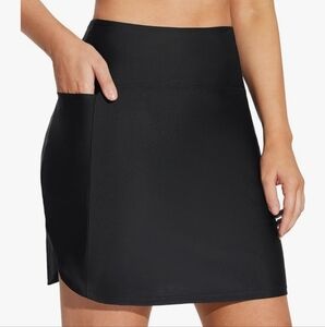 BALEAF PLUS SIZE 17' Swim Skirt High Waisted Tummy Control